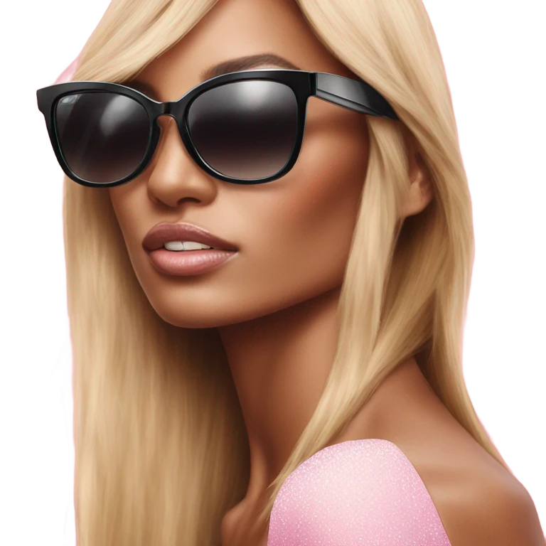 Photo of Victoria secret model posing with sunglasses  emoji