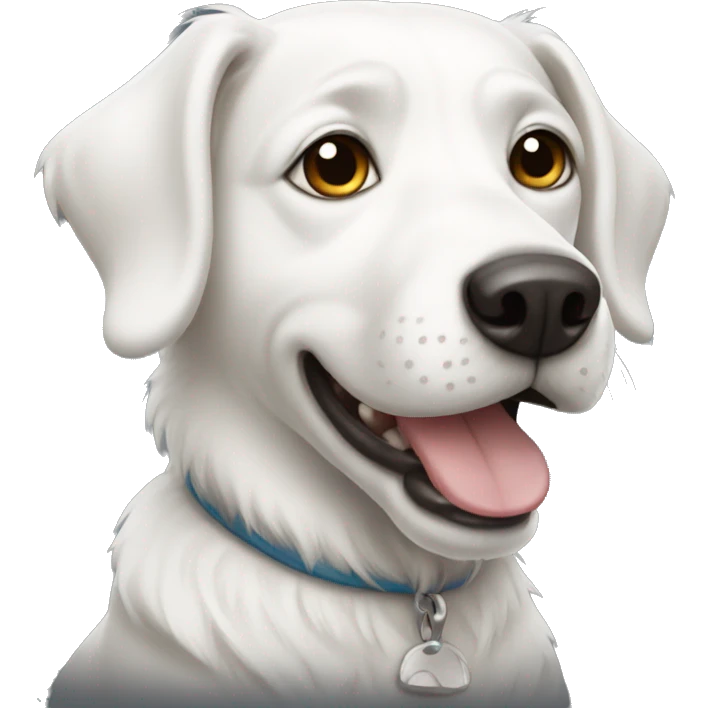 white dog  emoji