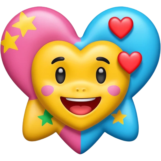 Bape star cartoon with heart emoji