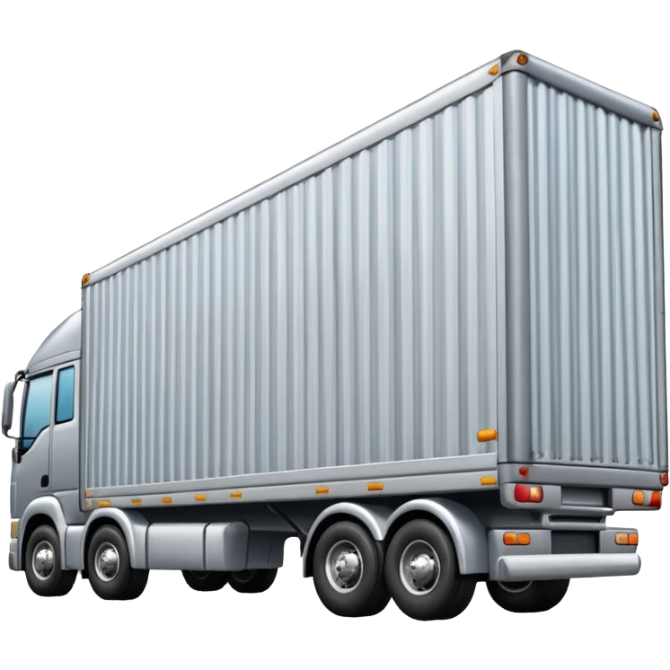 semi-truck trailer emoji long cargo section without cab emoji