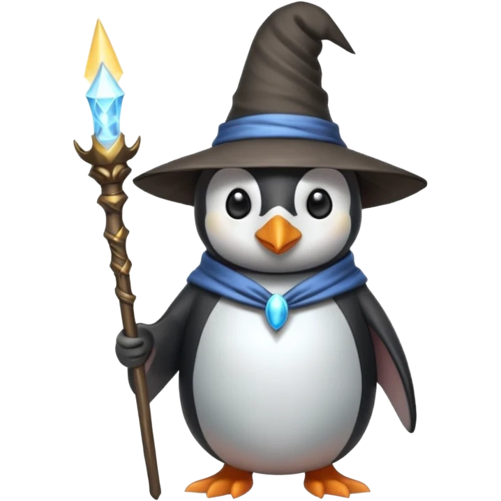 Penguin Wizard emoji