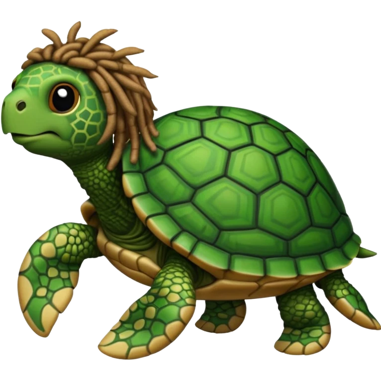 Turtle with dreads emoji