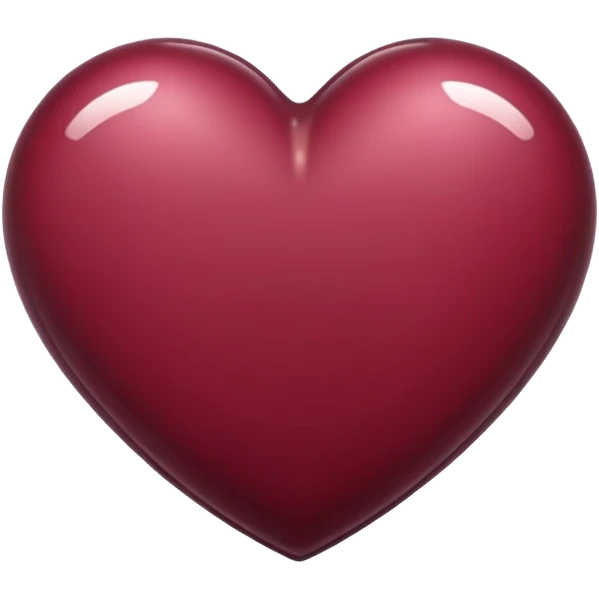 Burgundy heart emoji