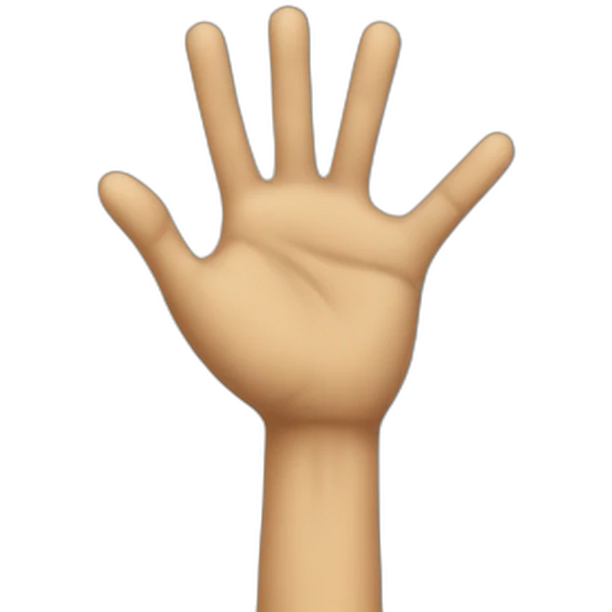 The hand of the Italians when they're not happy emoji