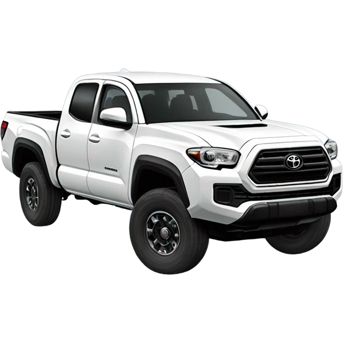 2016 White Toyota Tacoma TRD emoji