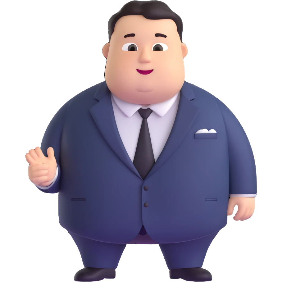 fat US official in a suit emoji