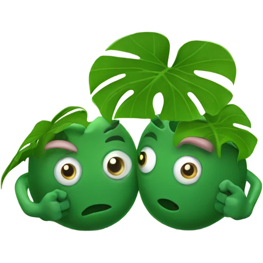 monstera arm wrestling algae emoji