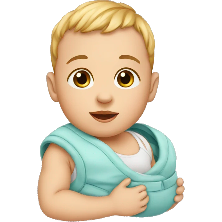 baby wearing iaper emoji