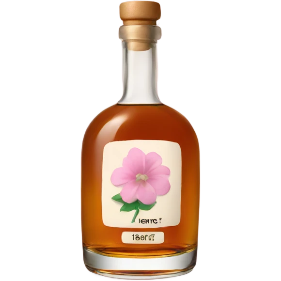 Whisky with pale pink flower emoji