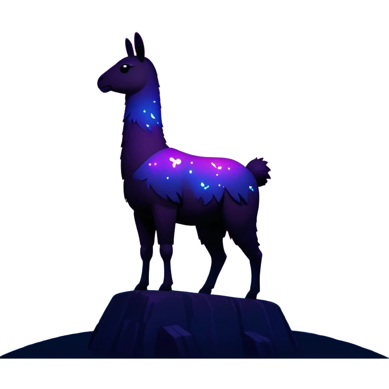 Fortnite llama signal projected in the night sky, similar to Batman's bat signal but with the Fortnite llama silhouette emoji