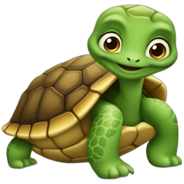 Chat sur tortue emoji