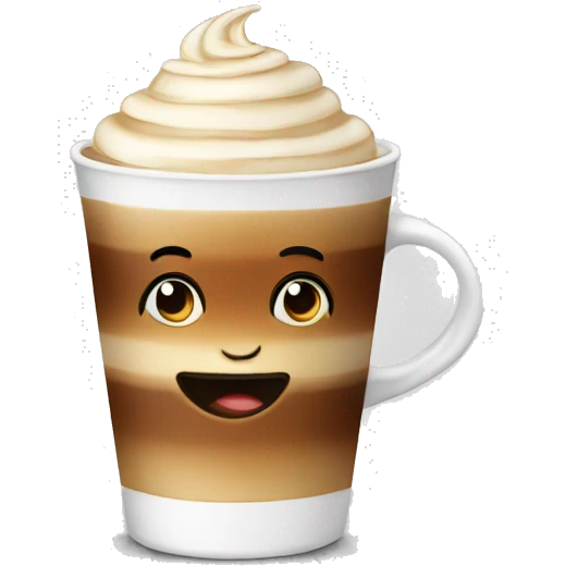 A cappuccino  emoji