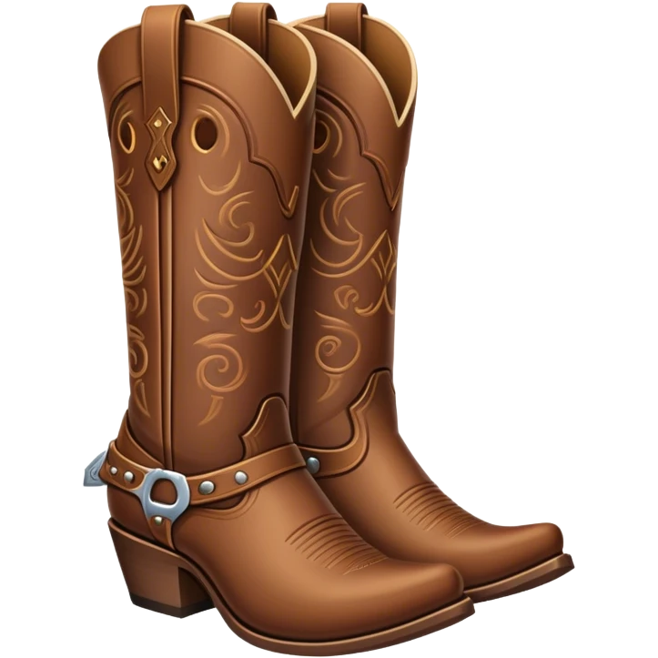 aesthetic cowboy boot emoji