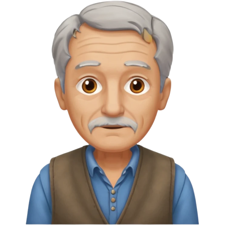 1800's europian Old male emoji
