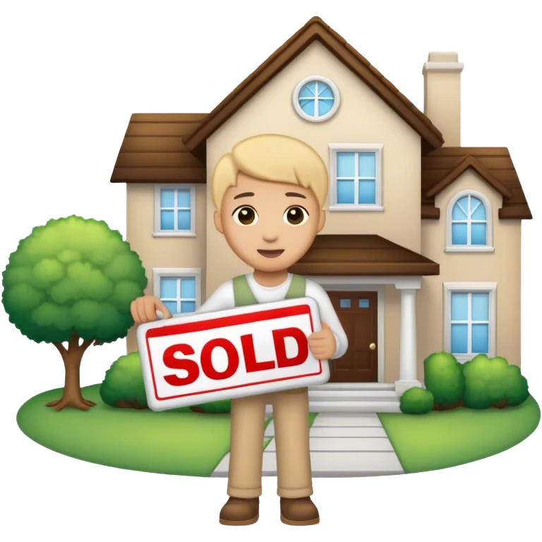 Bienes raices feliz  emoji