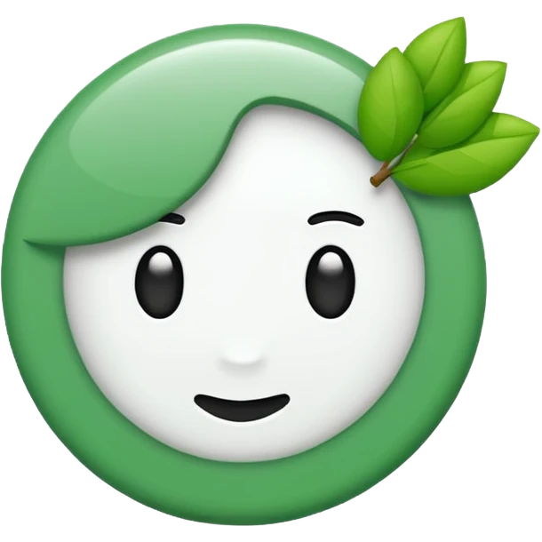 make a G, make it green and the outlines white emoji