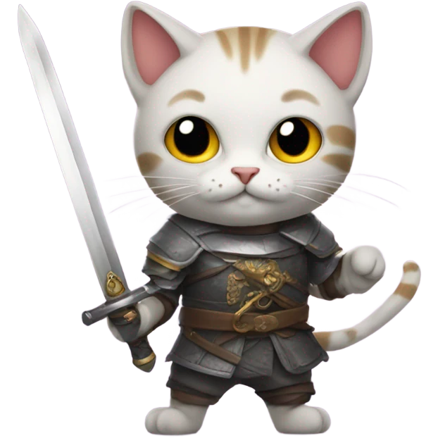 cat with a sword  emoji