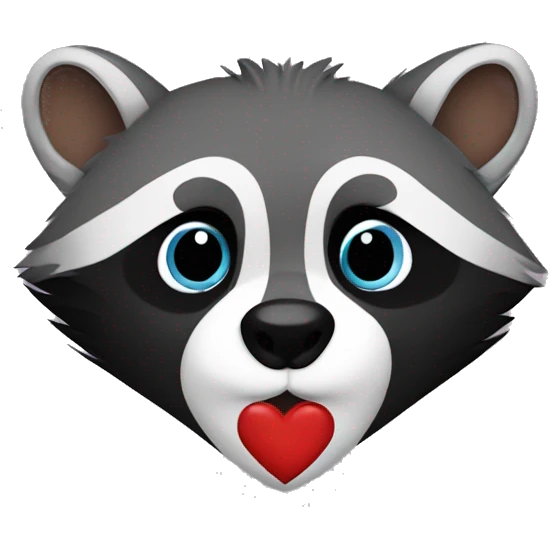 racoon heart emoji
