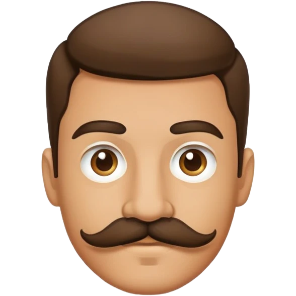 29 year old man with a mustache  emoji