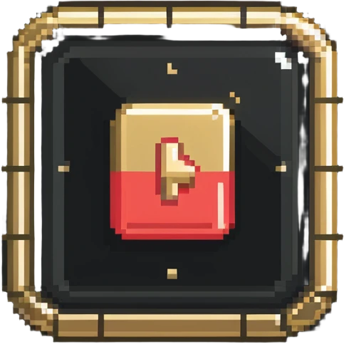 YouTube gold play button award badge for 1 million subscribers emoji