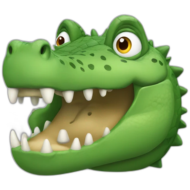 Crocodile qui fume emoji