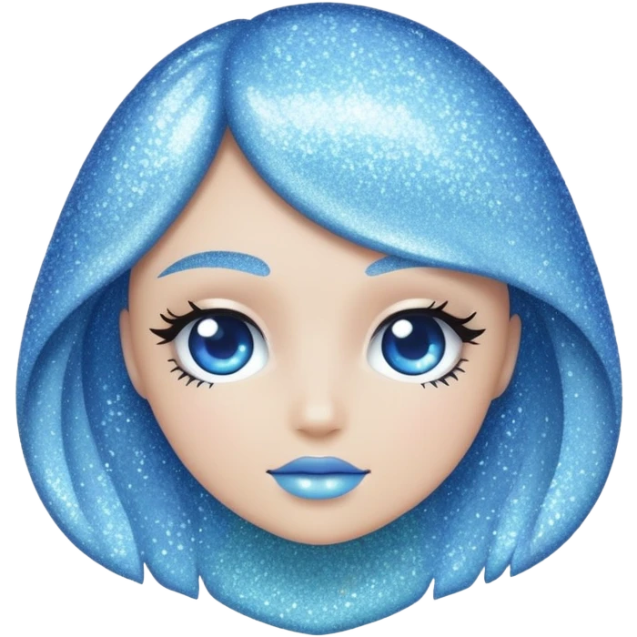 Powder blue sparkle emoji