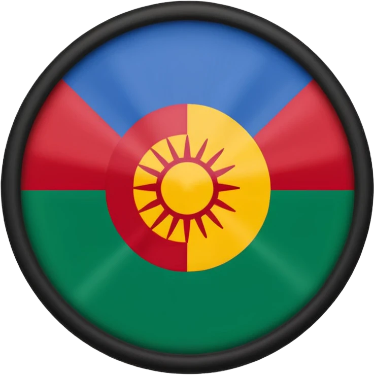 Bandera de los gitanos emoji