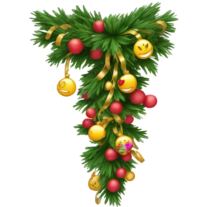 New Year's garland for a tree emoji