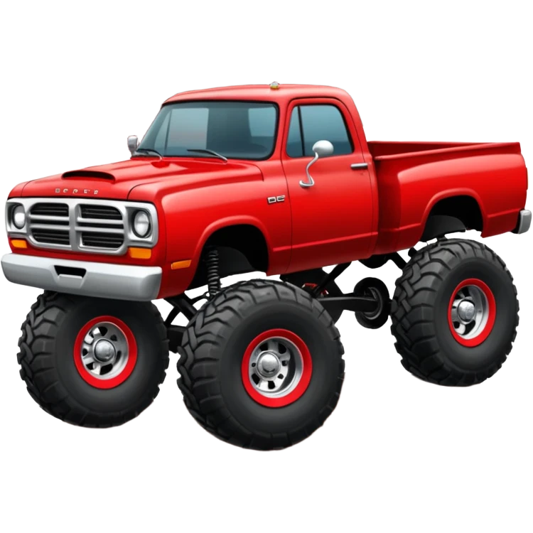 2nd gen dodge truck two wheels on the back tires emoji