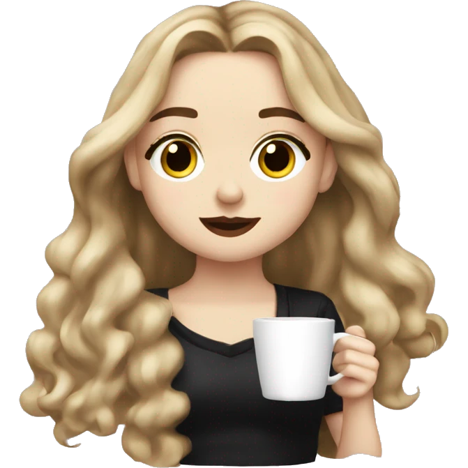 Sabrina carpenter drinking an espresso  emoji