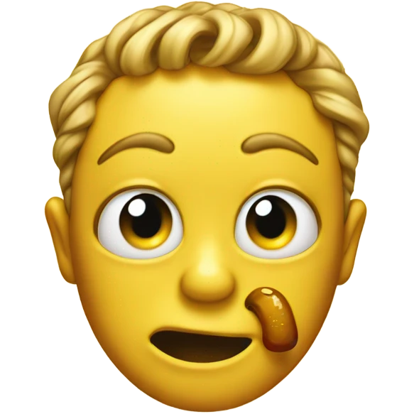 Disgust emoji vomitting yellow honey  emoji