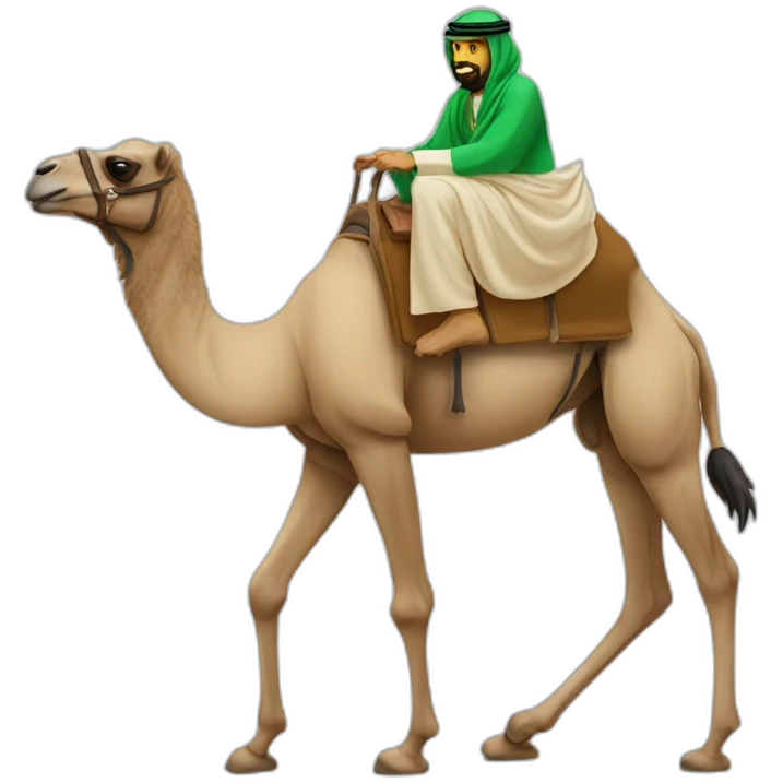 Saudi camelride emoji