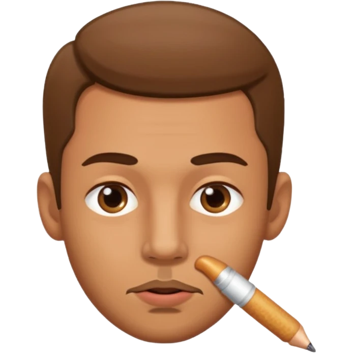 Man with penis in his mouth emoji