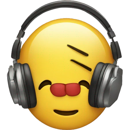 Listening music fillings love emoji