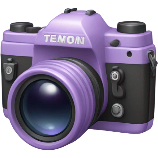 light purple camera emoji