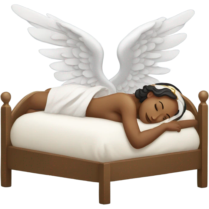 angel female in bed emoji