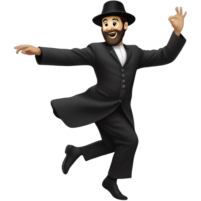 Orthodox Jew dancing emoji