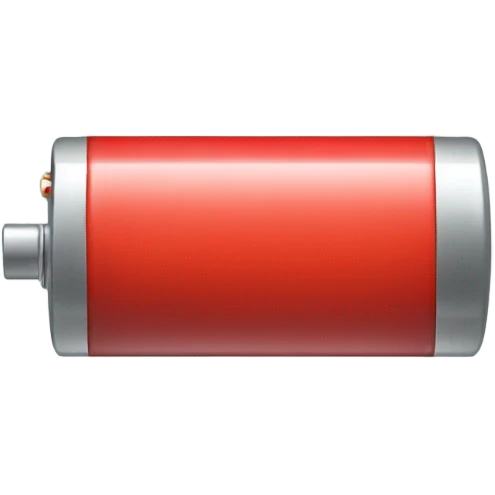 Red battery  emoji