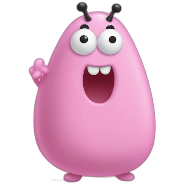souris qui pete et qui mange une barbapapa emoji