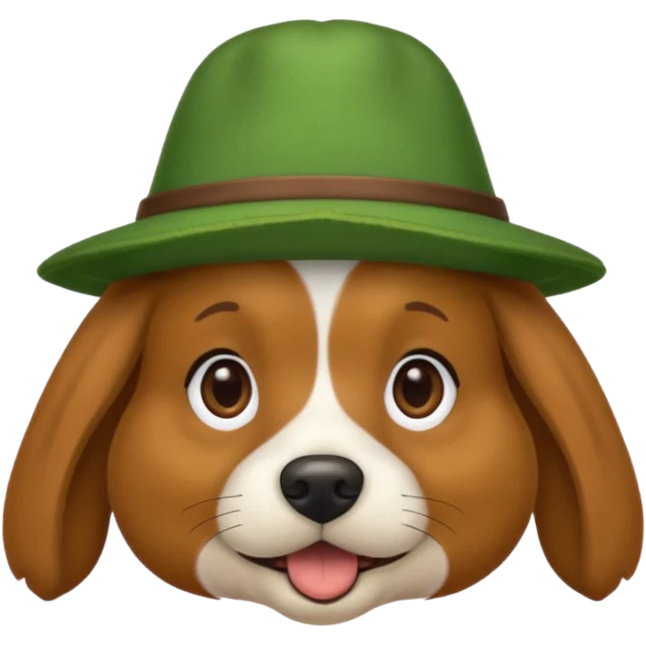 dog with green hat emoji