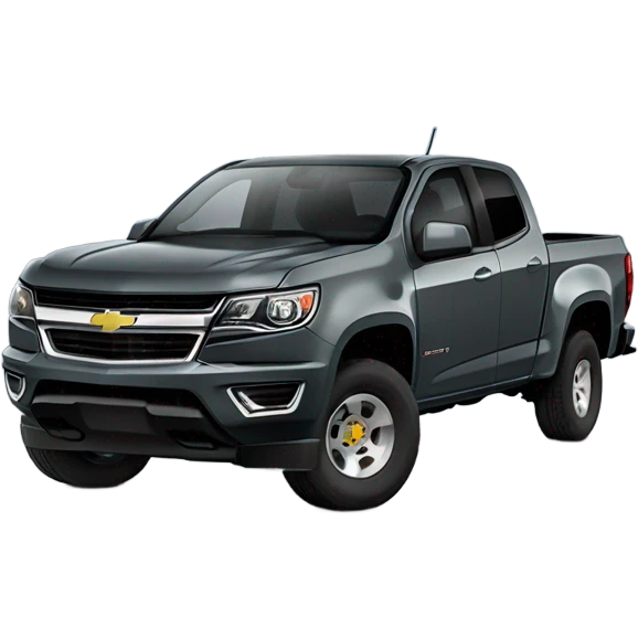 Chevy Colorado truck dark gray emoji