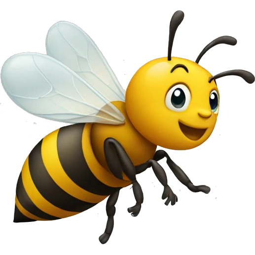 Bee running emoji