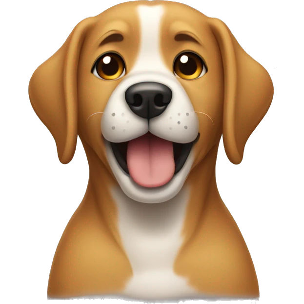 an dog waking up emoji
