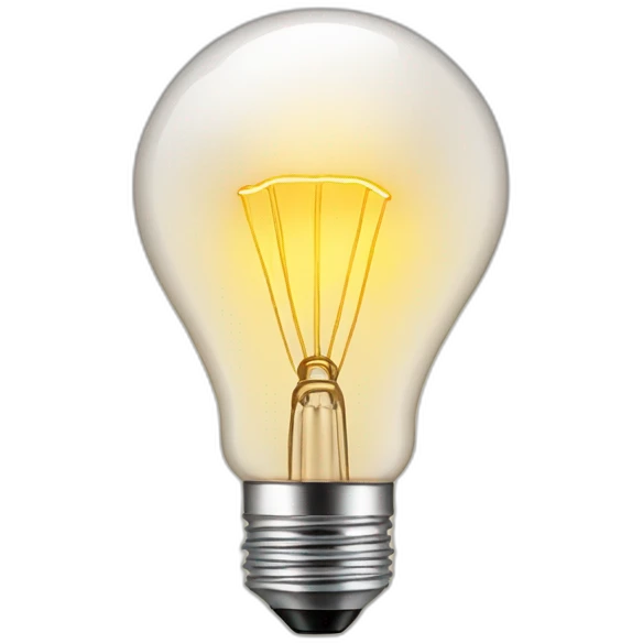 Incandescent light bulb emoji