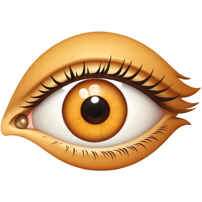 One single human eye looking left direction  emoji