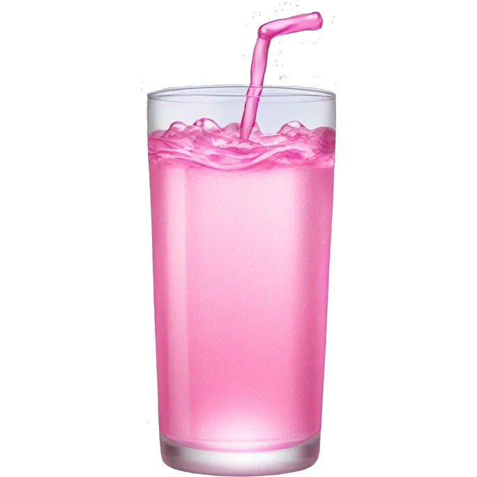 Sparkling pink water emoji