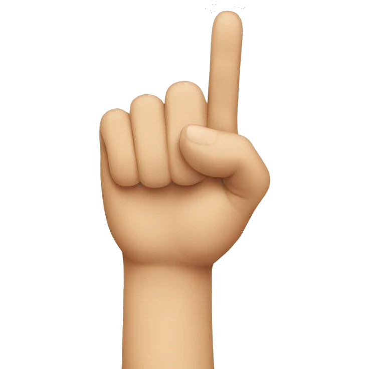 finger pointing emoji