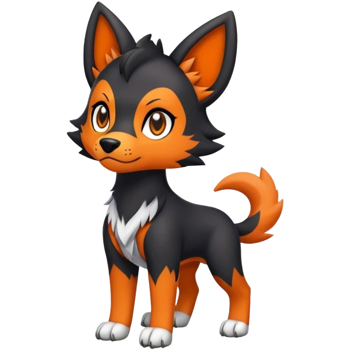 Litten-Houndour-hybrid full body emoji