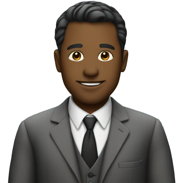 man wearing a suit emoji