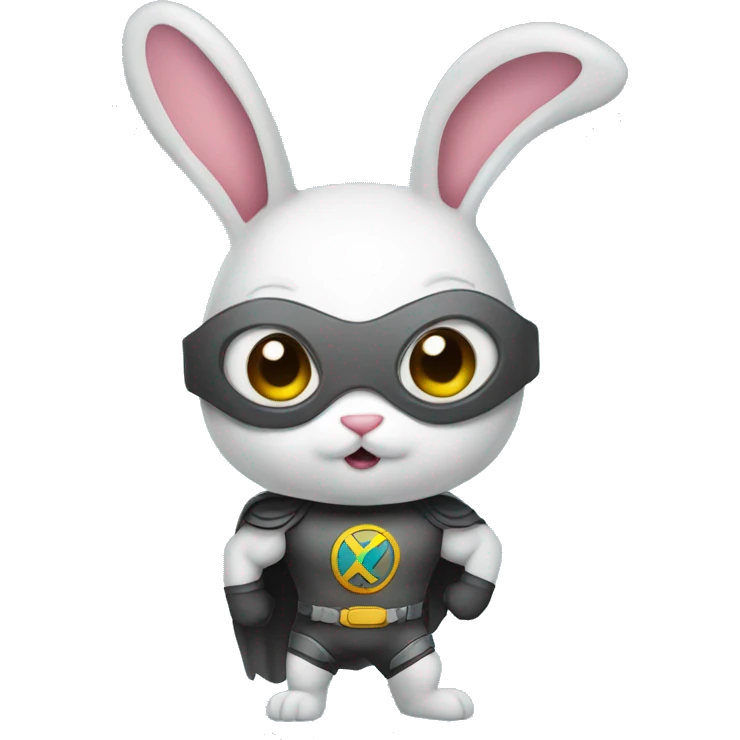 Bunny superhero emoji